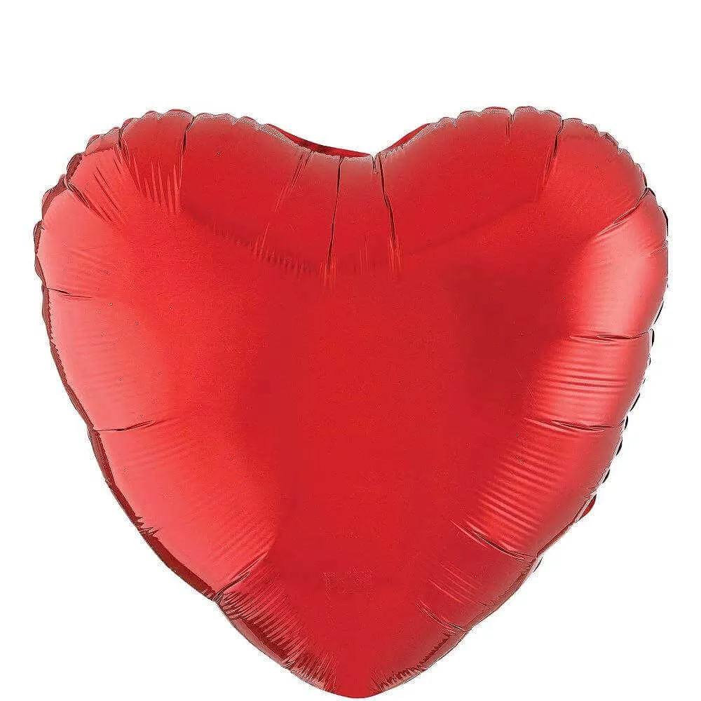 18" Red Heart Mylar Balloon #276