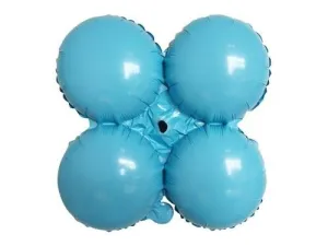 30" Quad Baby Blue Mylar Balloon