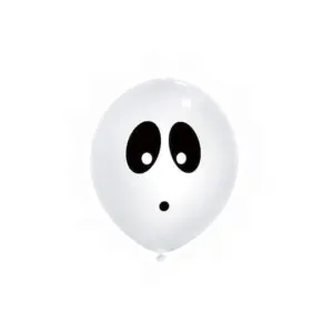 9" Halloween Ghost LED Light-Up Latex Balloon