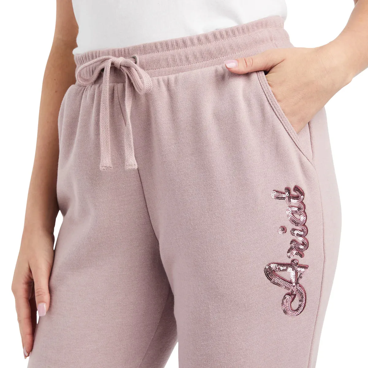 Ariat Ladies REAL Jogger Sweat Pants  - Nostalgia Rose Heather