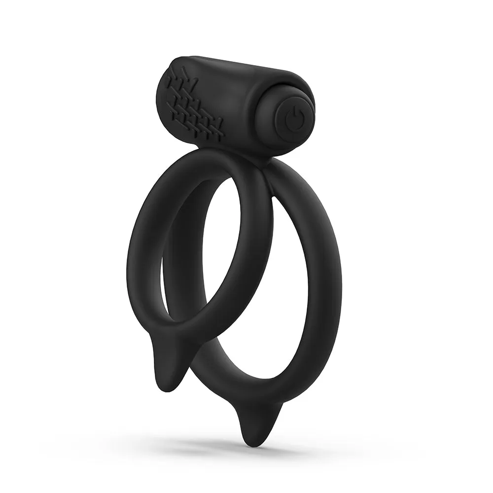 B Swish Bcharmed Basic Plus Vibrating Cock Ring Black