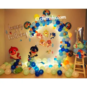 Baby Shark Kids Birthday Decoration 305 Pcs