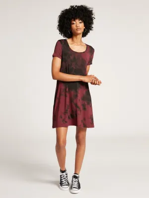 Be Easy Babe Tie Dye Dress - Auburn