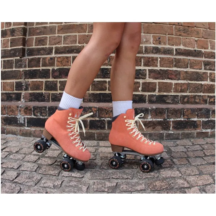 Chuffed Wanderer Peach Pink Roller Skates