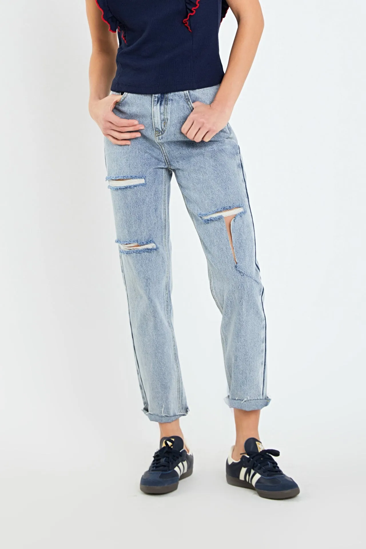 Destroyed Mom Jeans