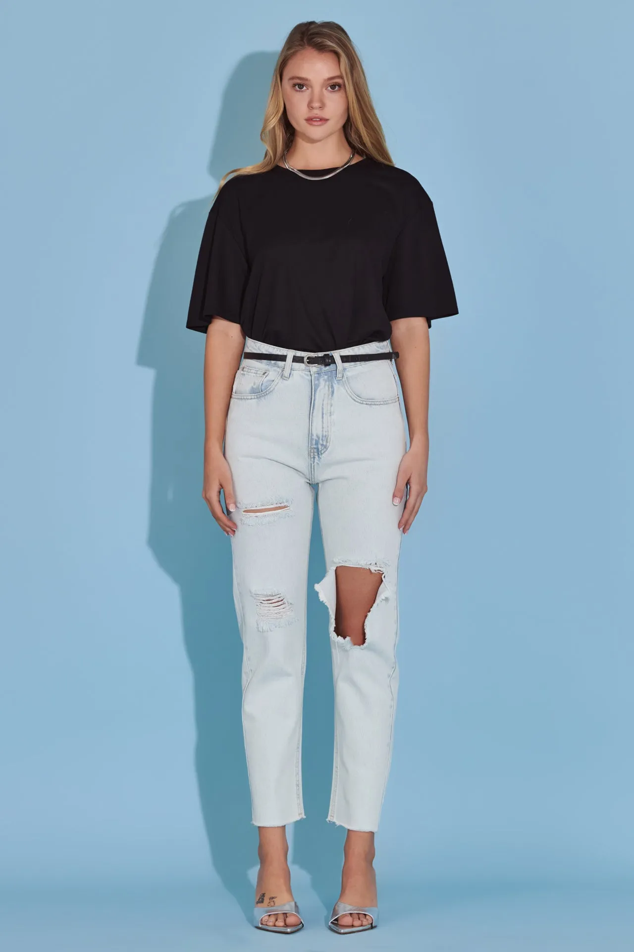 Destroyed Mom Jeans