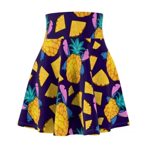 Disney Lilo And Stich Pineapple 626 Women's Skater Skirt