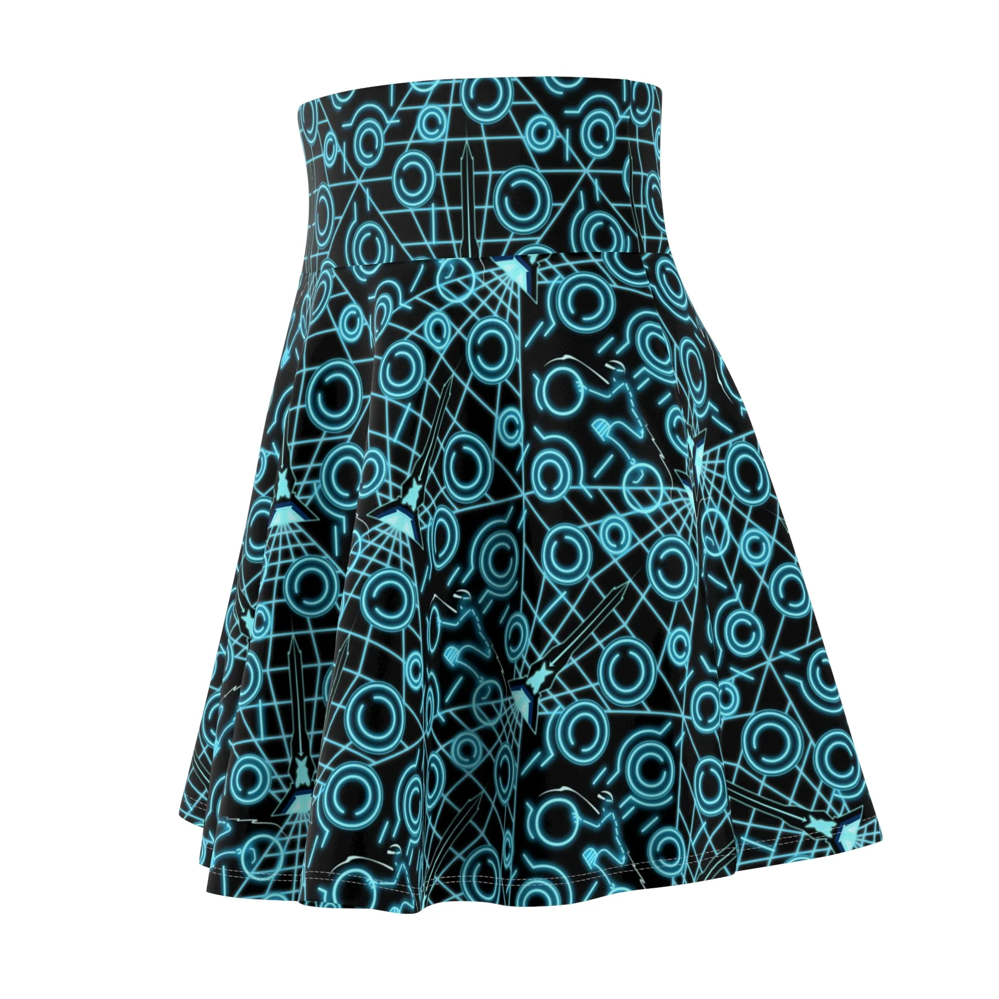 Disney Tron Neon Bikes Women's Skater Skirt