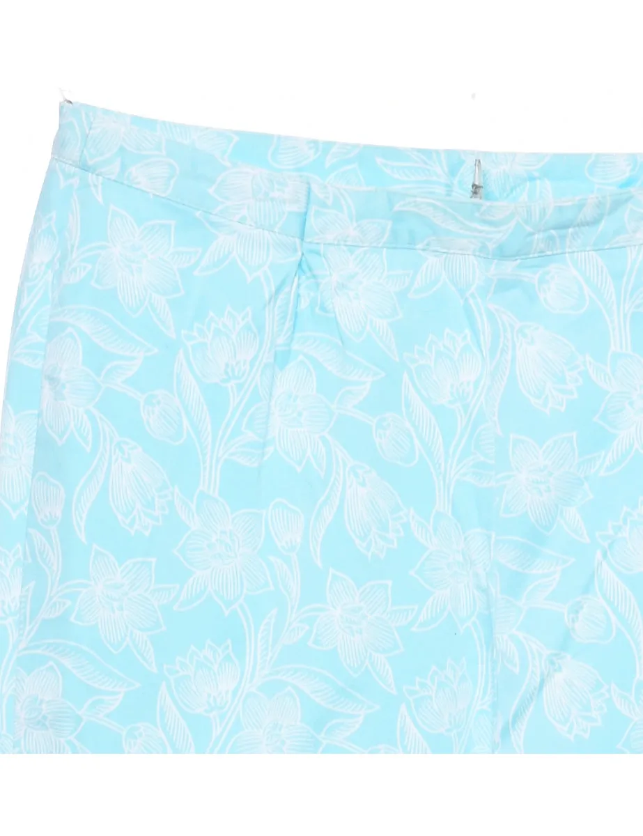 Floral Print Trousers - W31 L29