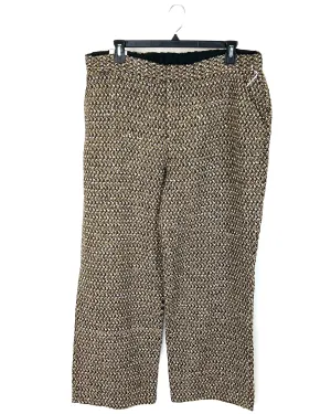 Gold Texture Gold Trousers - Size 6, 12, 18W