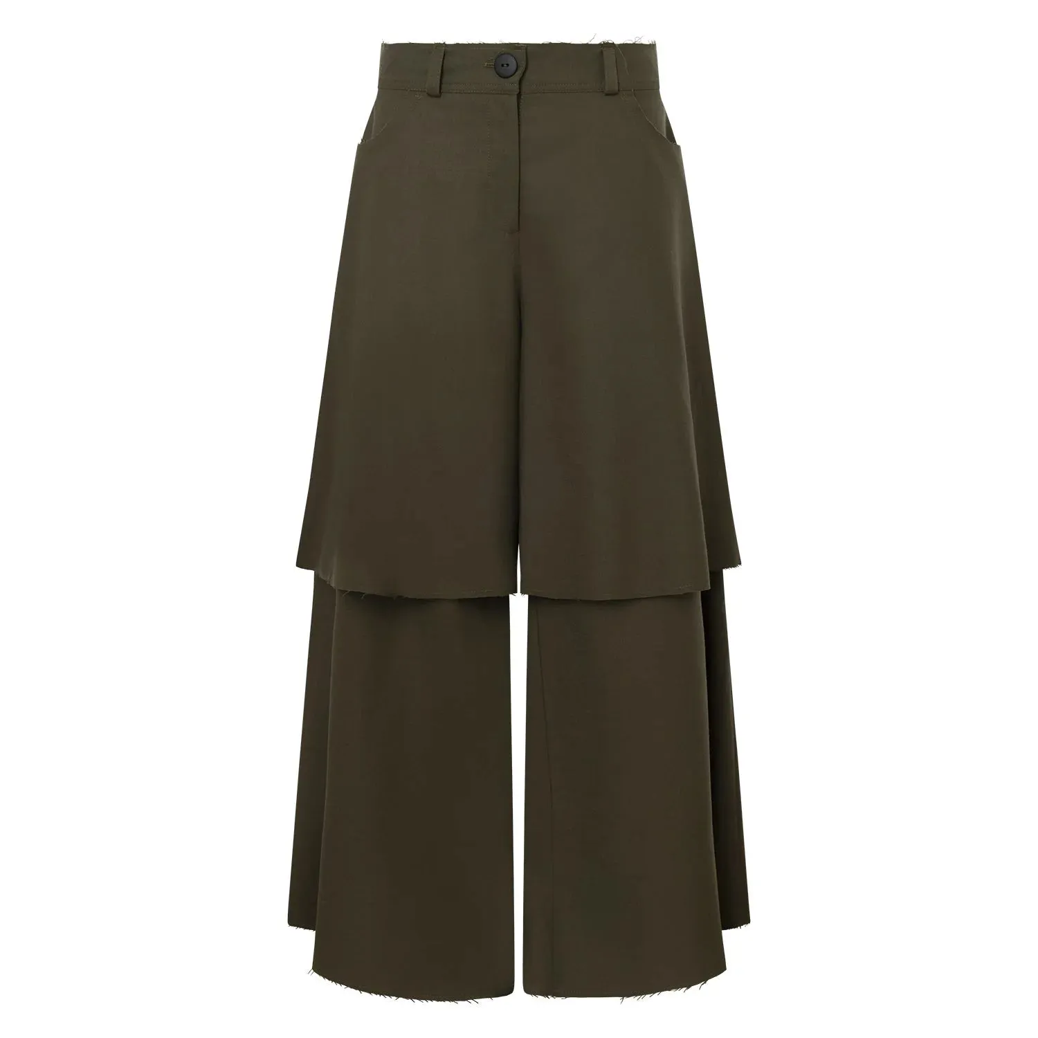 HALL DOUBLE LENGTH TROUSERS KHAKI