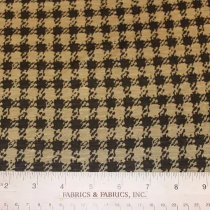 Houndstooth Printed Rayon Blend Knit - Beige/Black