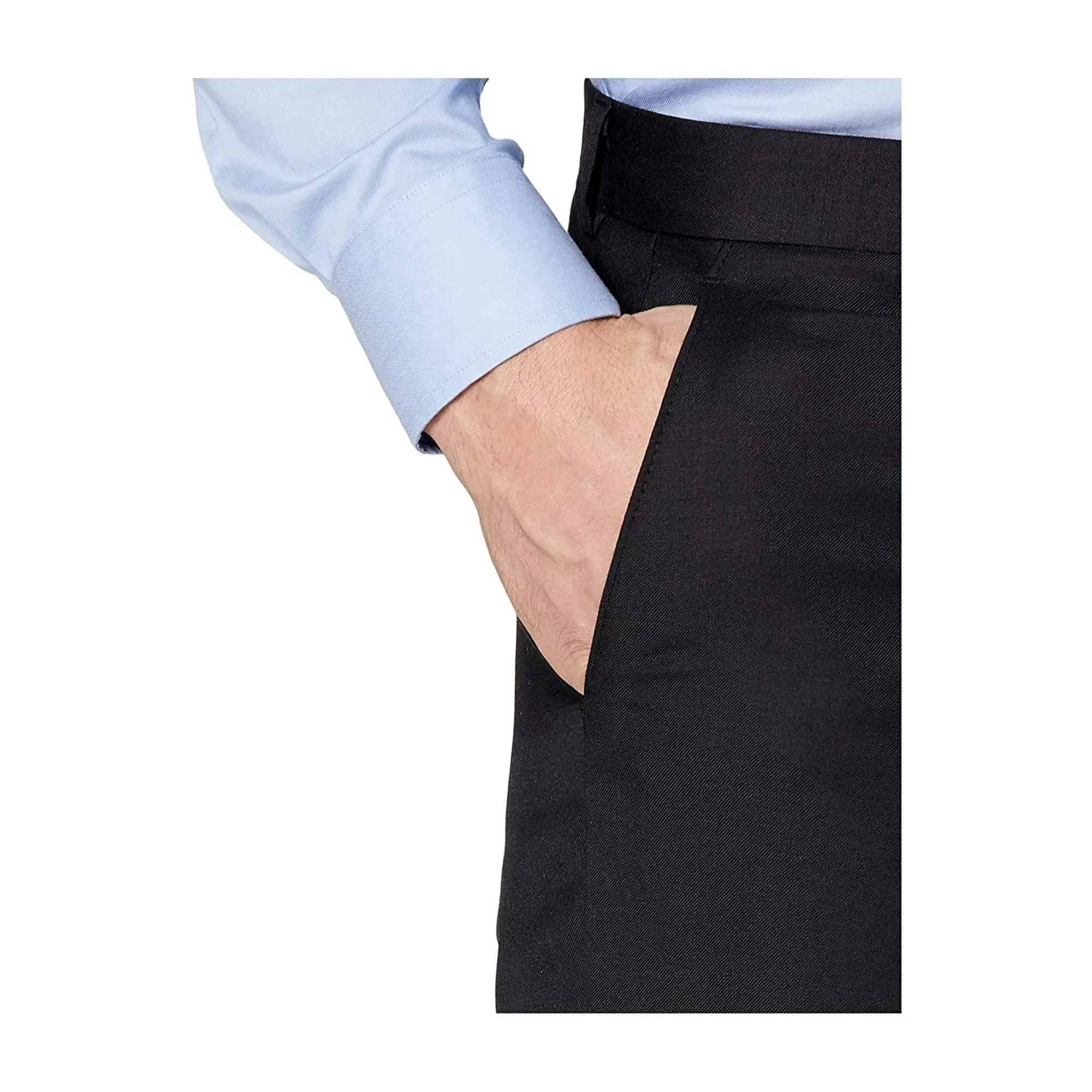 Lauren Ralph Lauren Mens Classic fit Dress Pants 34 / 30 Black Solid