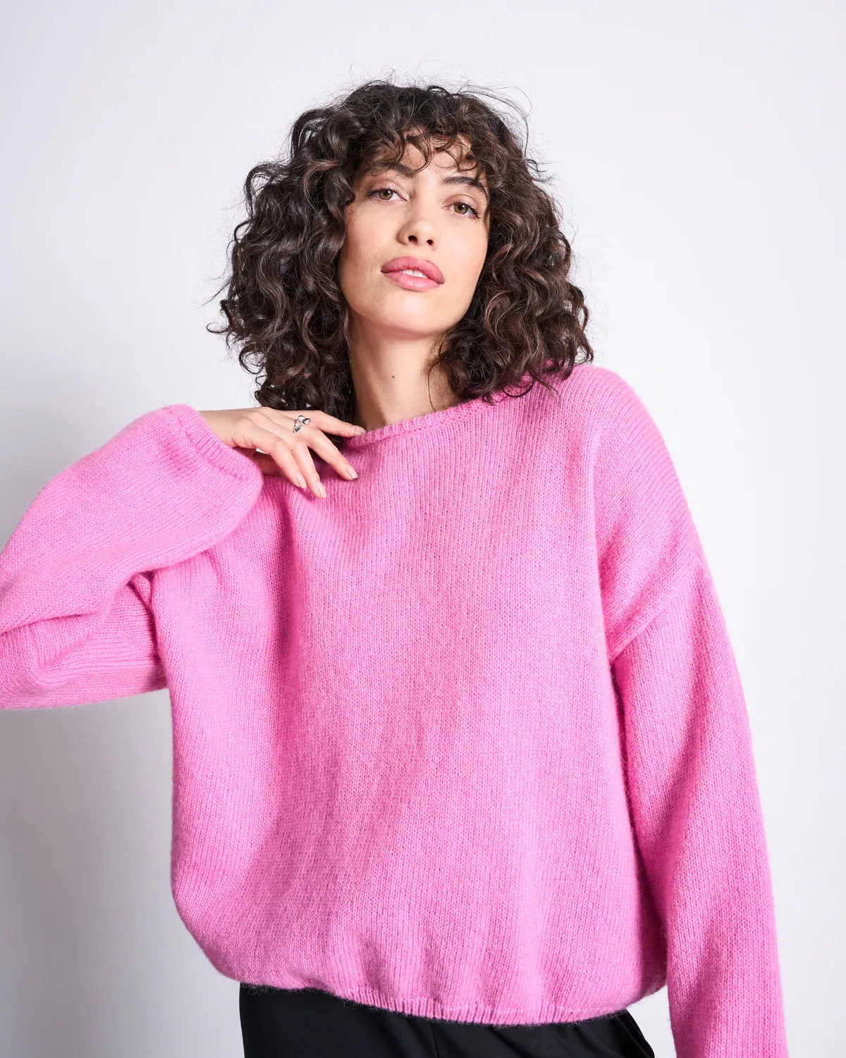 Lejak Wool Jumper - Bon Bon Pink