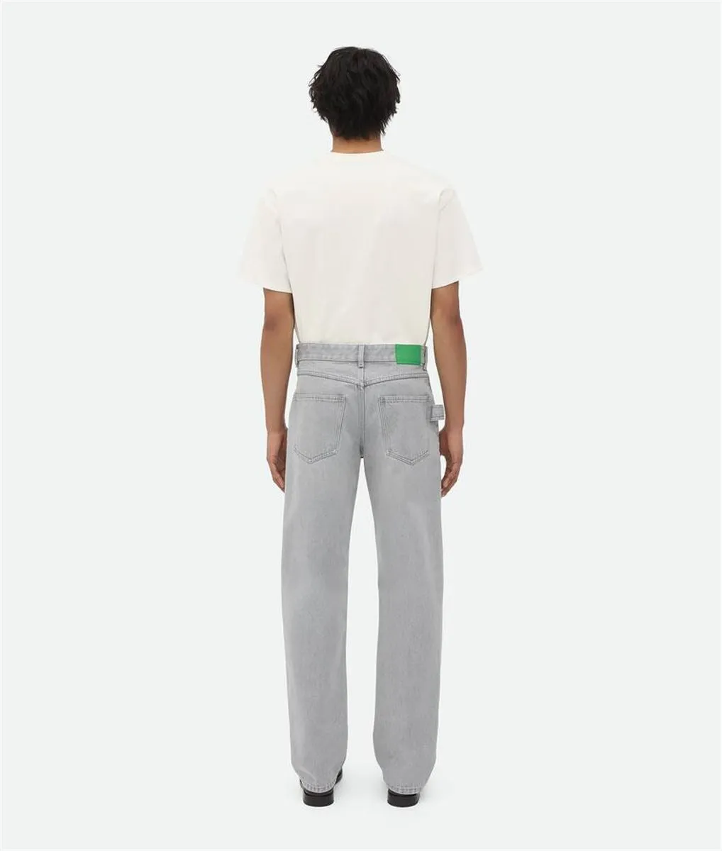LIGHT GREY WASHED DENIM