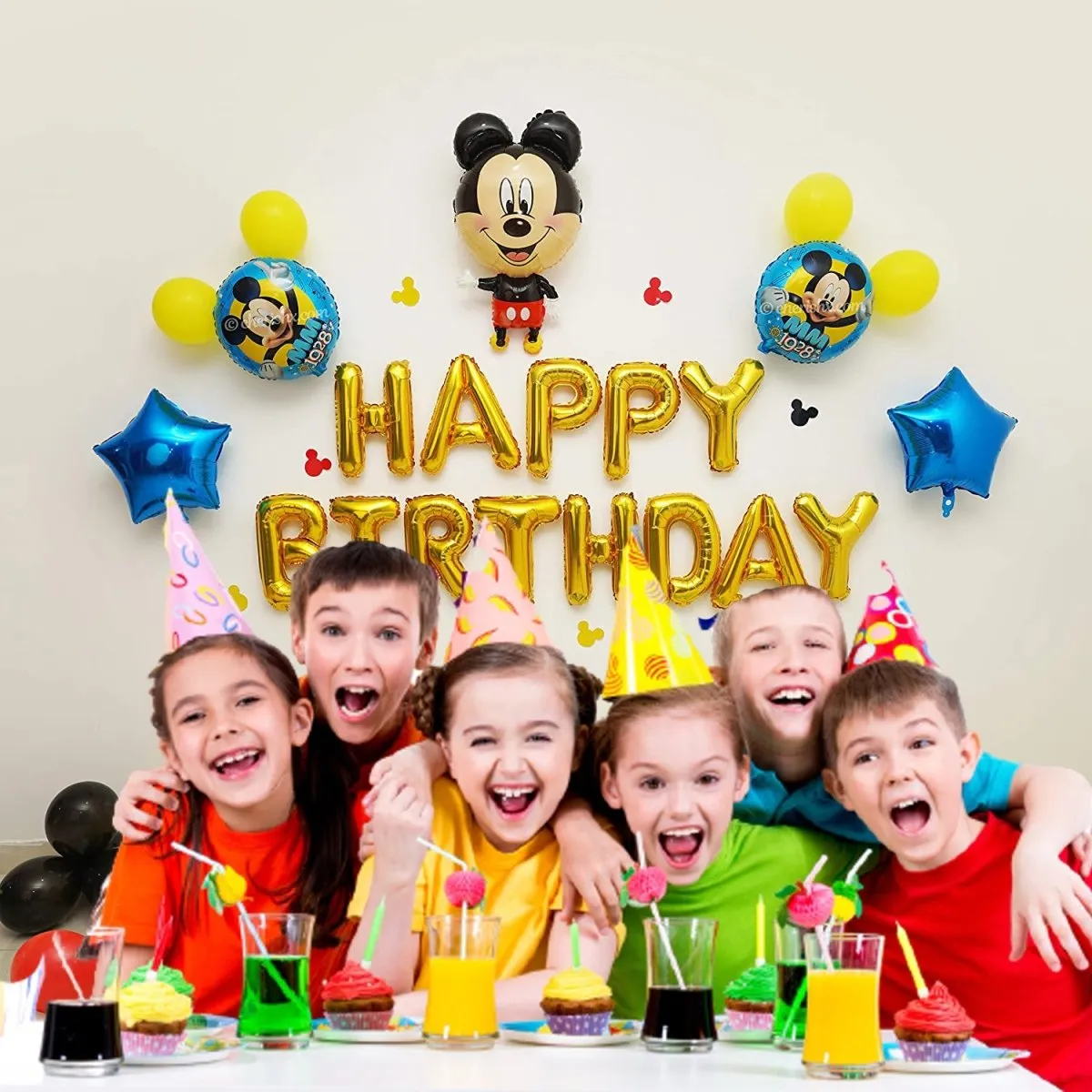 Mickey Mouse Kids Birthday Decoration 67 Pcs DIY Kit