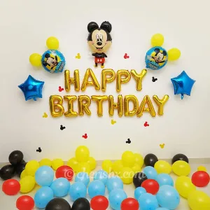 Mickey Mouse Kids Birthday Decoration 67 Pcs DIY Kit