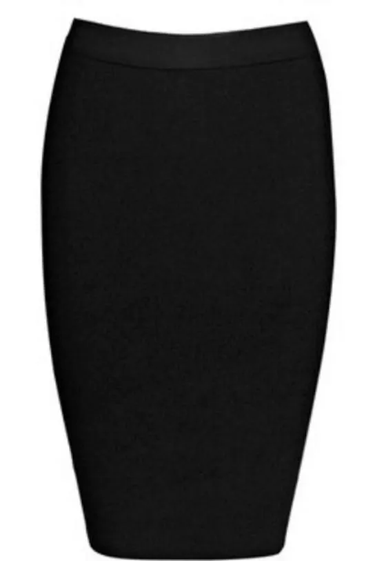 Midi Pencil Bandage Skirt - Nude/White/Black