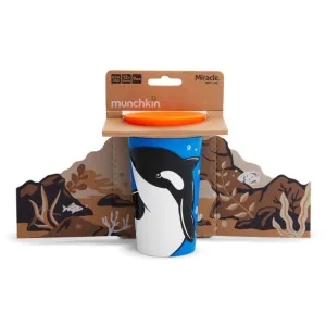 Munchkin Miracle 360 WildLove Sippy Cup, 9 Oz, Orca