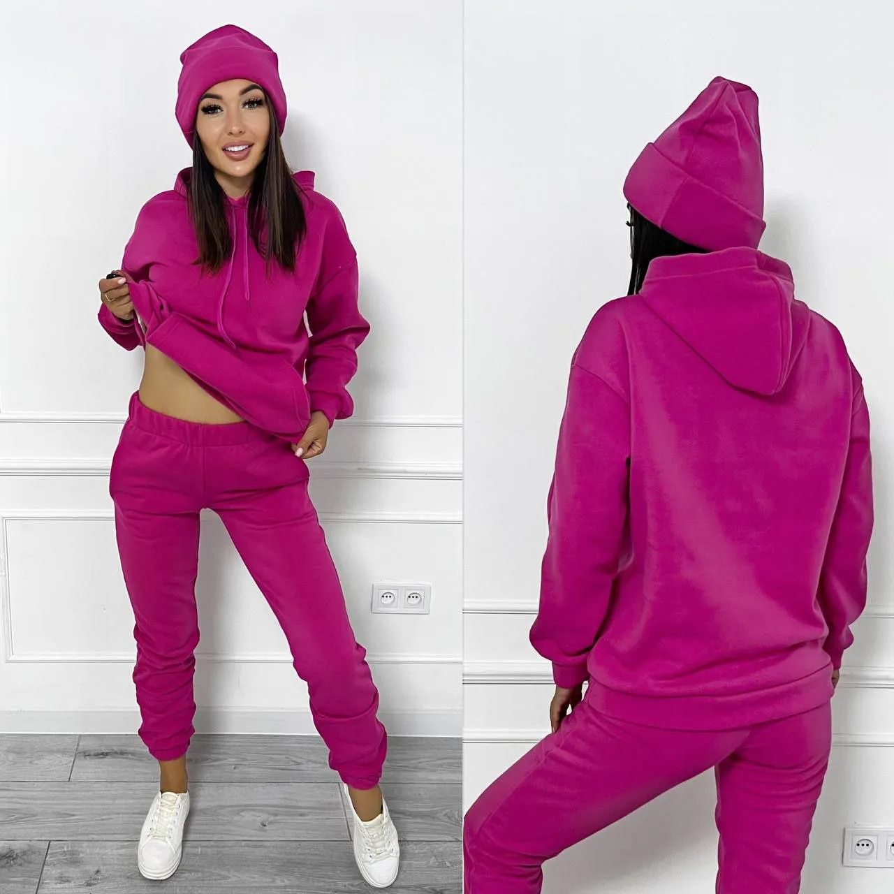 New Warm Suit With Hat Comfort and Warmth Youth Fashion