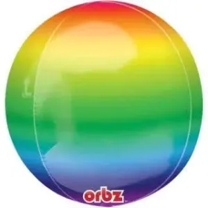 Rainbow Orbz Foil Balloon