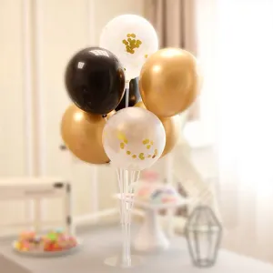 Table Balloon Stand Kit | Gold & Black