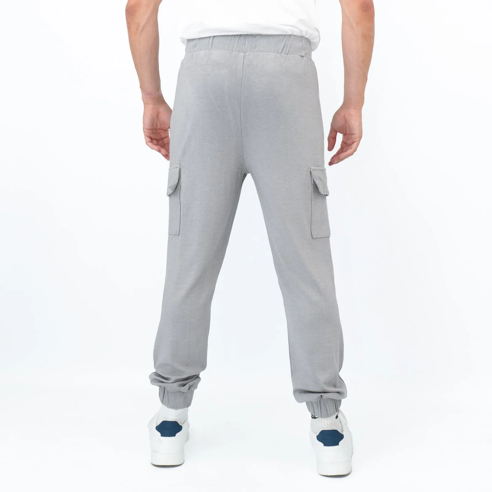 True Religion Mens Grey Cargo Jogger Sweatpants