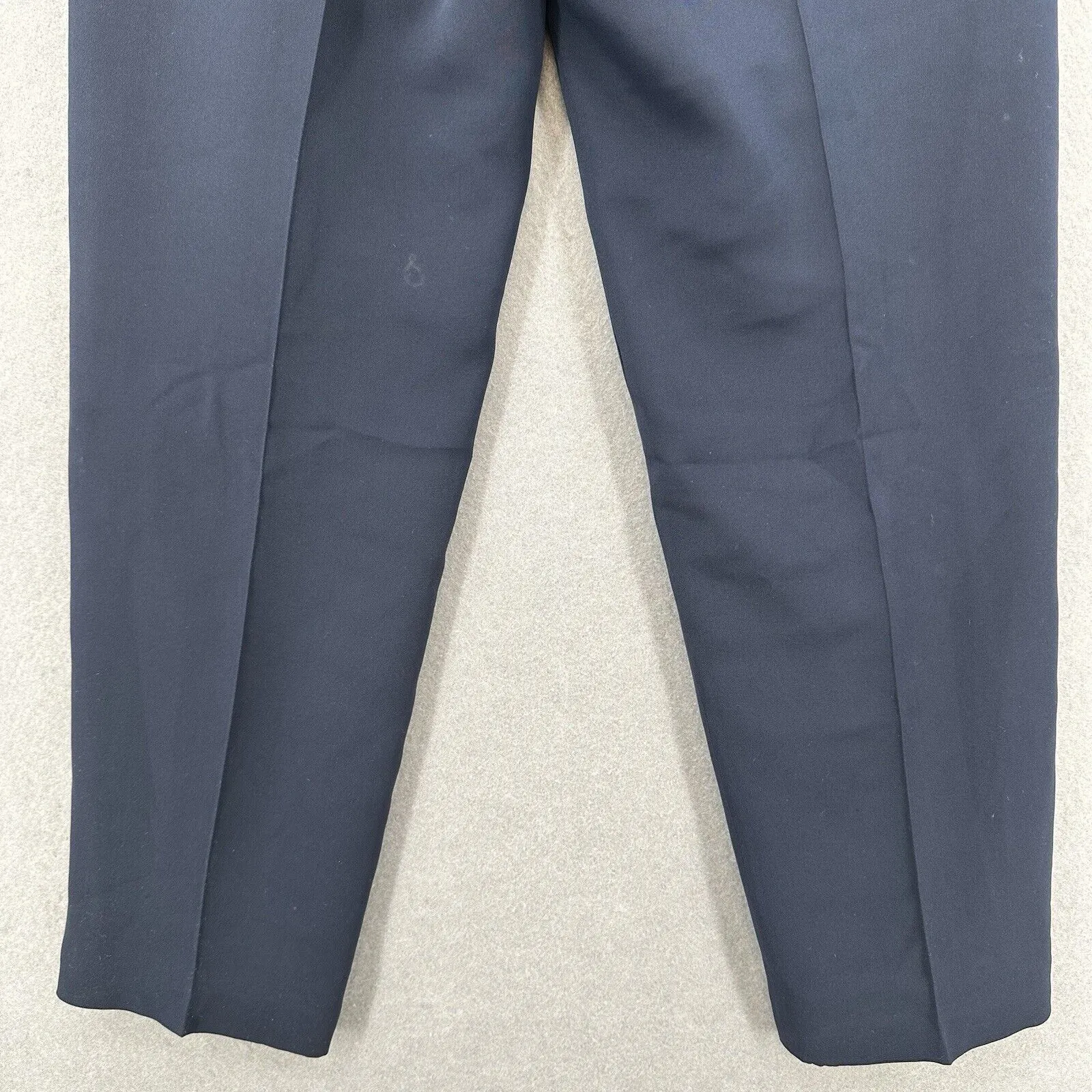 Vintage Silk Pants Womens 10 Navy Blue Design By Pat Argenti Contemporary