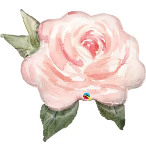 Watercolour Rose Balloon